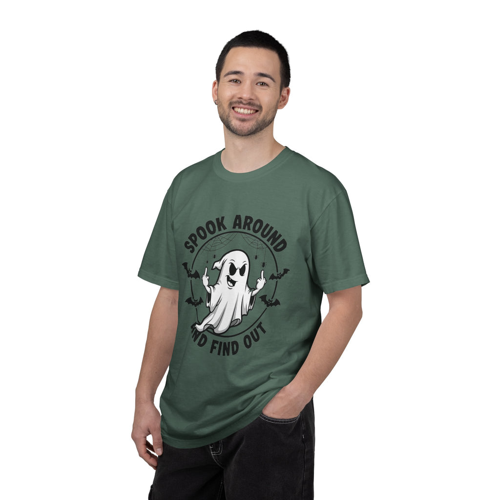 Spook Around And Find Out T-Shirt — Cute Halloween Ghost Graphic Tee