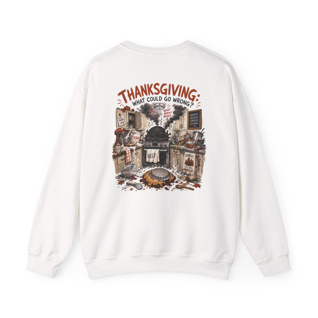 Funny Thanksgiving Crewneck Sweatshirt — Certified Thanksgiving Chef Rustic Holiday Gift Pullover