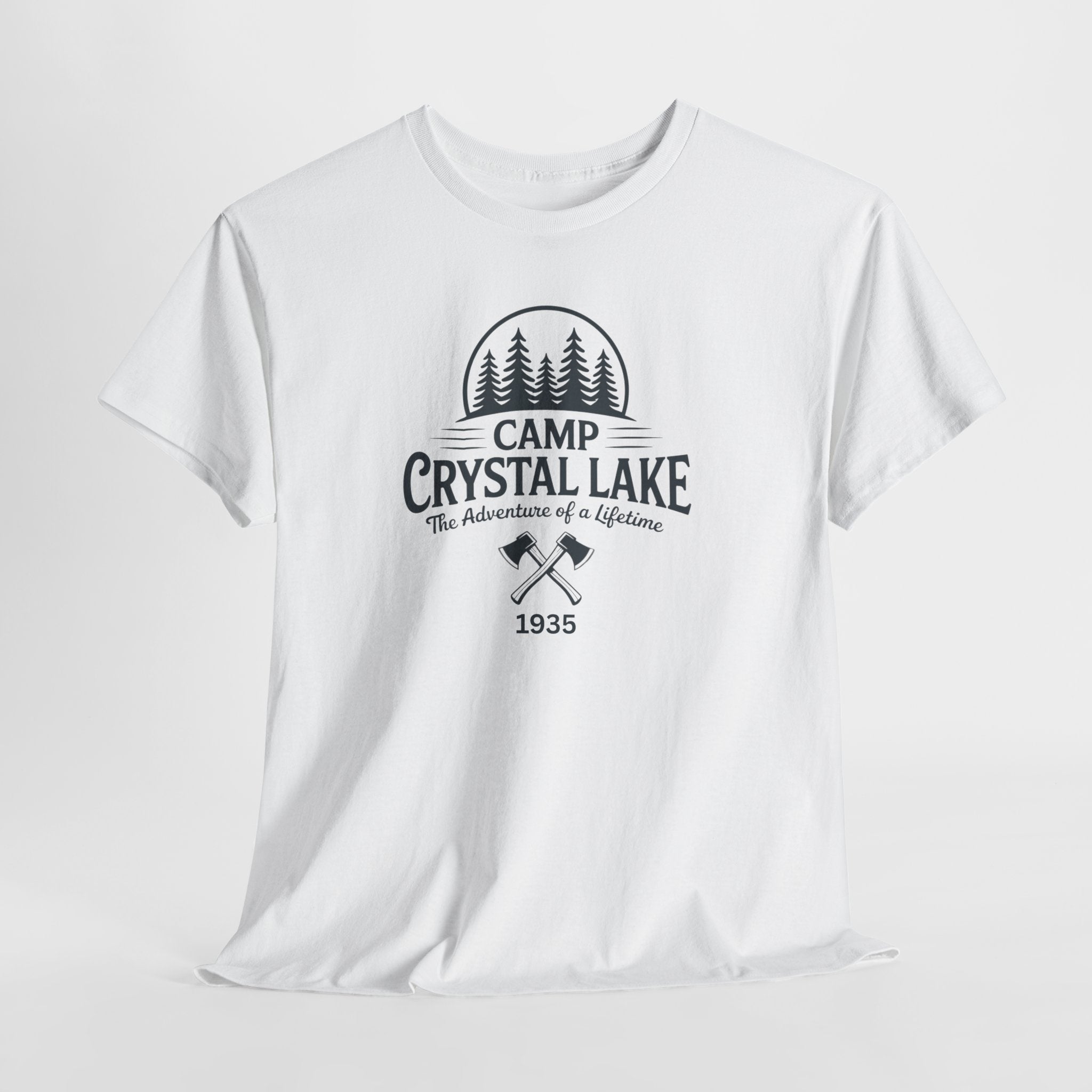 Camp Crystal Lake Tee — Vintage Outdoor Camping Shirt ("Camp Crystal Lake")