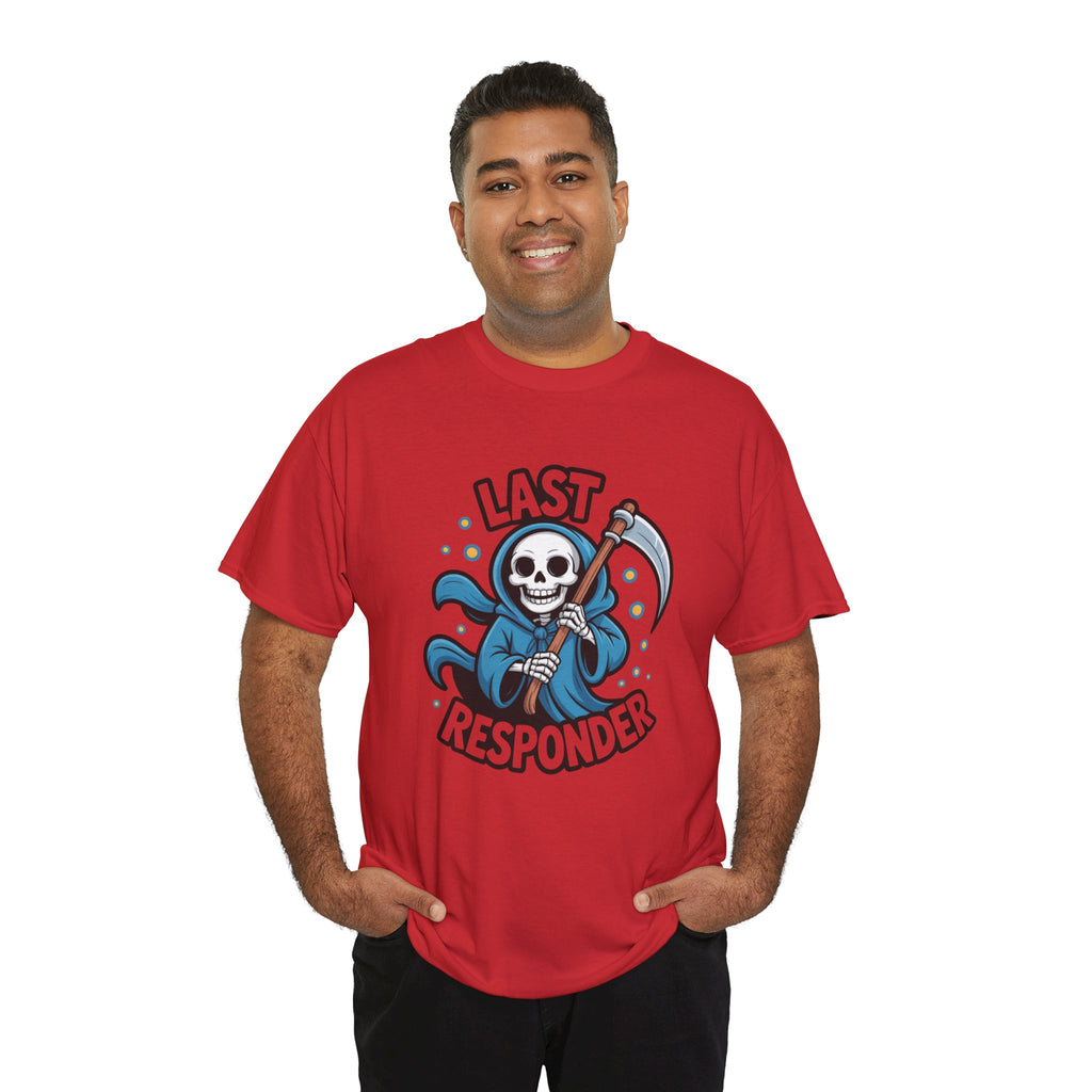 T-Shirt — "Last Responder" Grim Reaper Graphic Tee