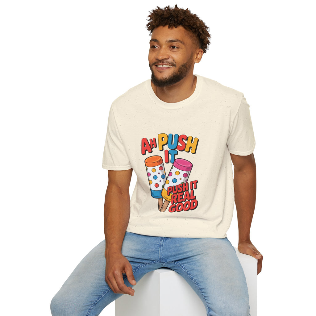 T-Shirt — “Ah Push It” Ice Cream Graphic Tee