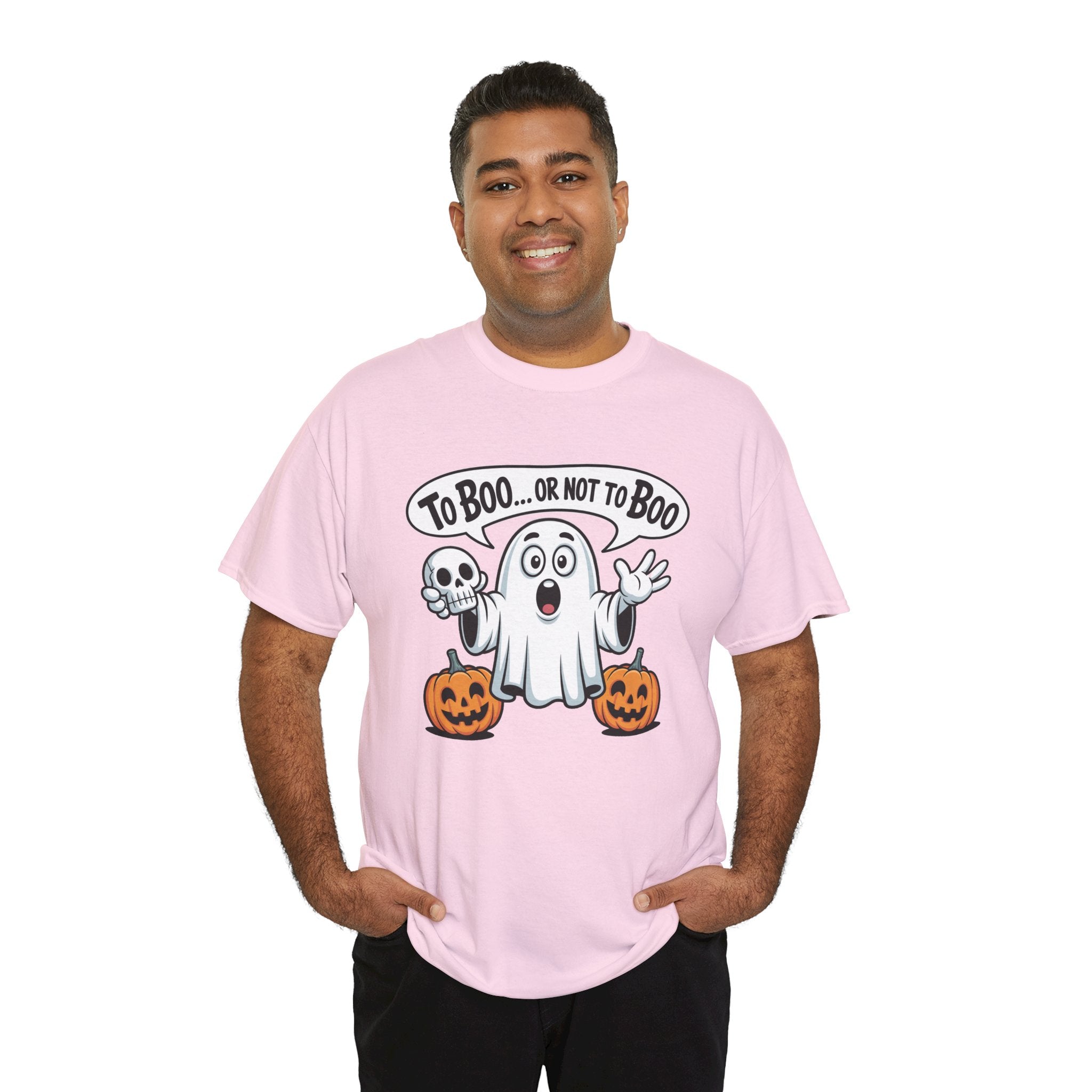 Halloween Ghost Tee - "To Boo... or Not to Boo" Cute Spooky Graphic T-Shirt