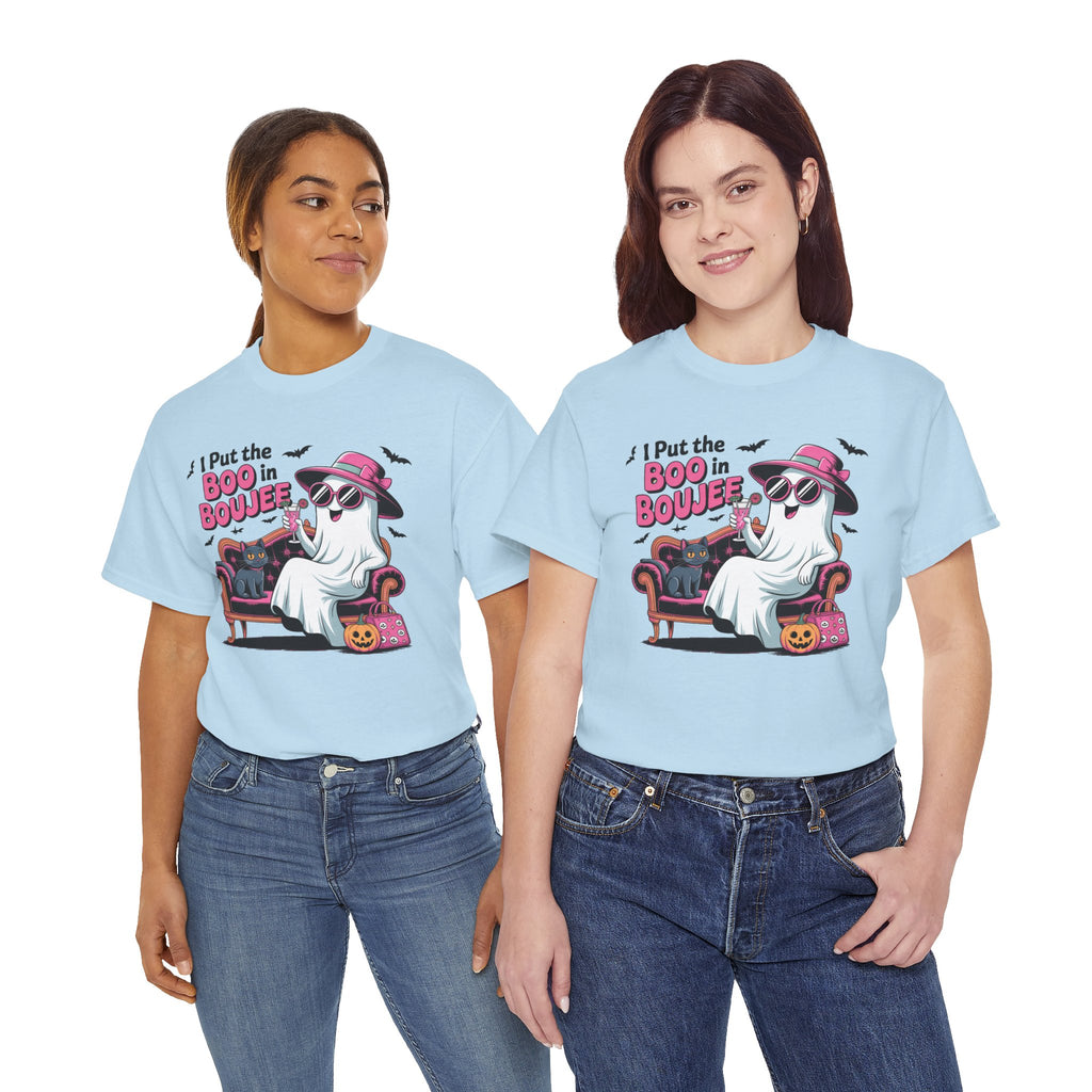 I Put the Boo in Boujee Ghost T-Shirt — Funny Halloween Chic Tee