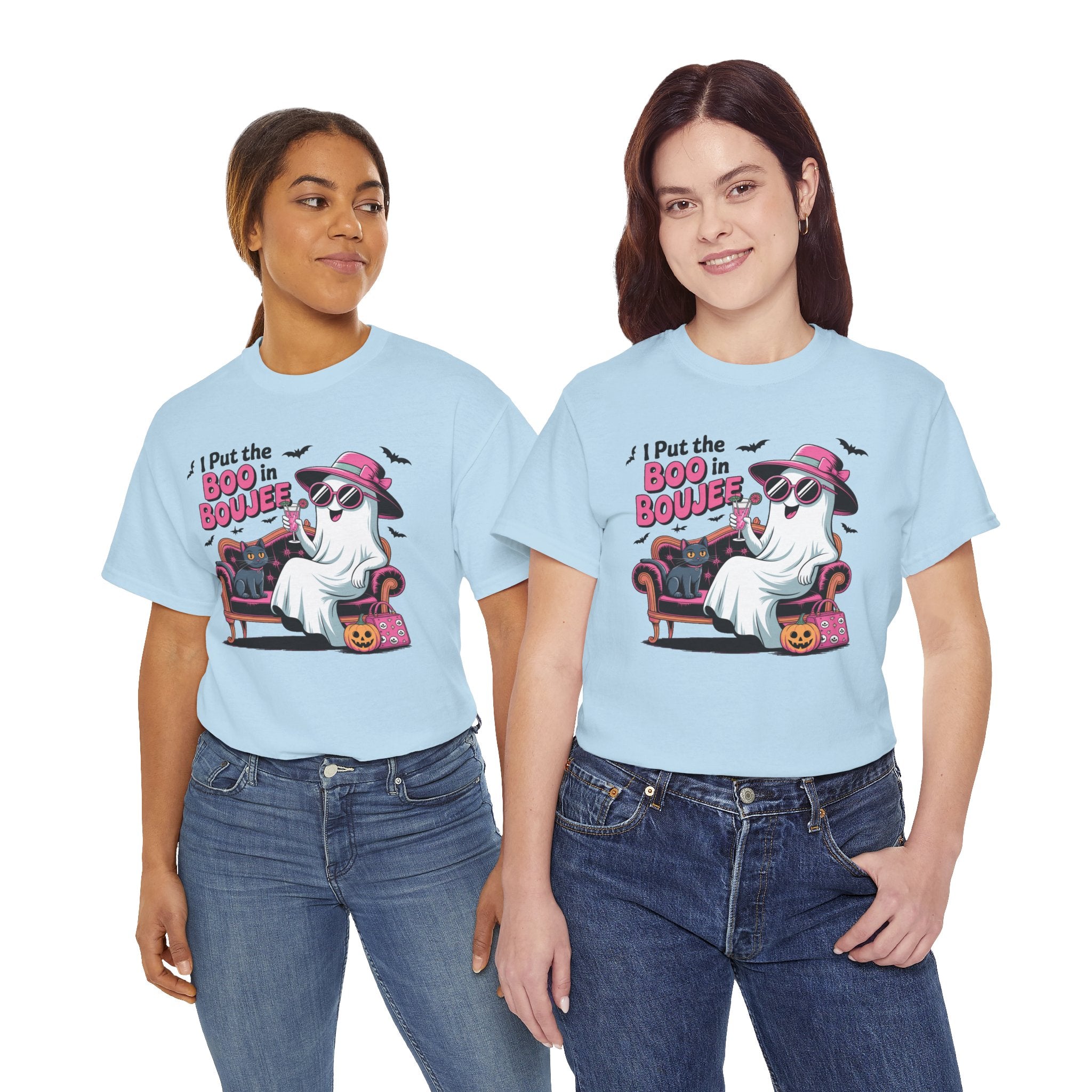 I Put the Boo in Boujee Ghost T-Shirt — Funny Halloween Chic Tee