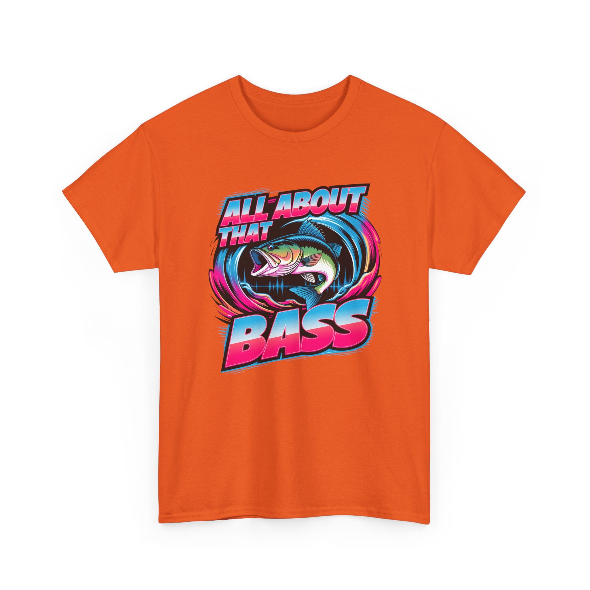 Bass Fishing T-Shirt — "All About That Bass" Retro Graphic Tee