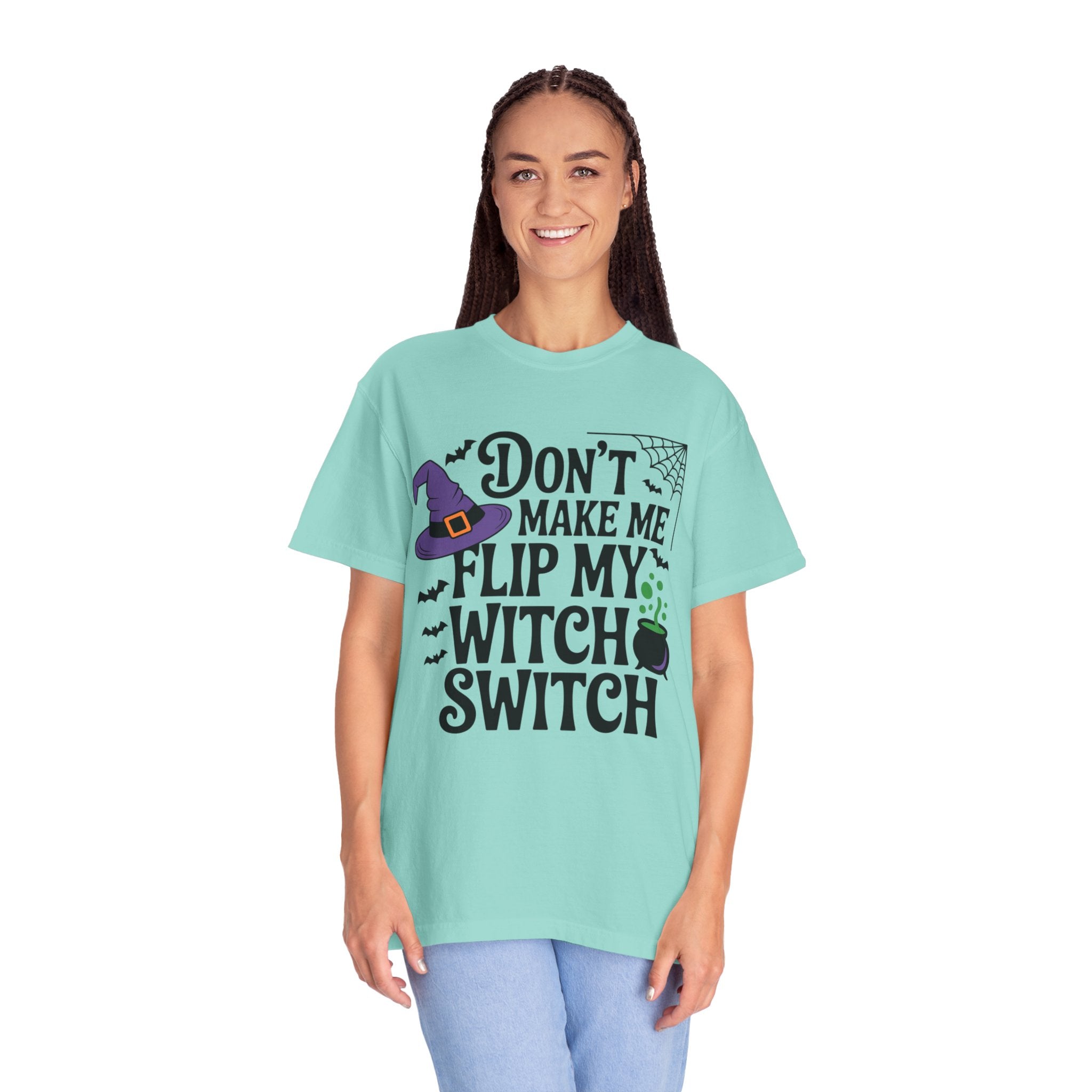 Halloween T-Shirt: "Don't Make Me Flip My Witch Switch" Graphic Tee