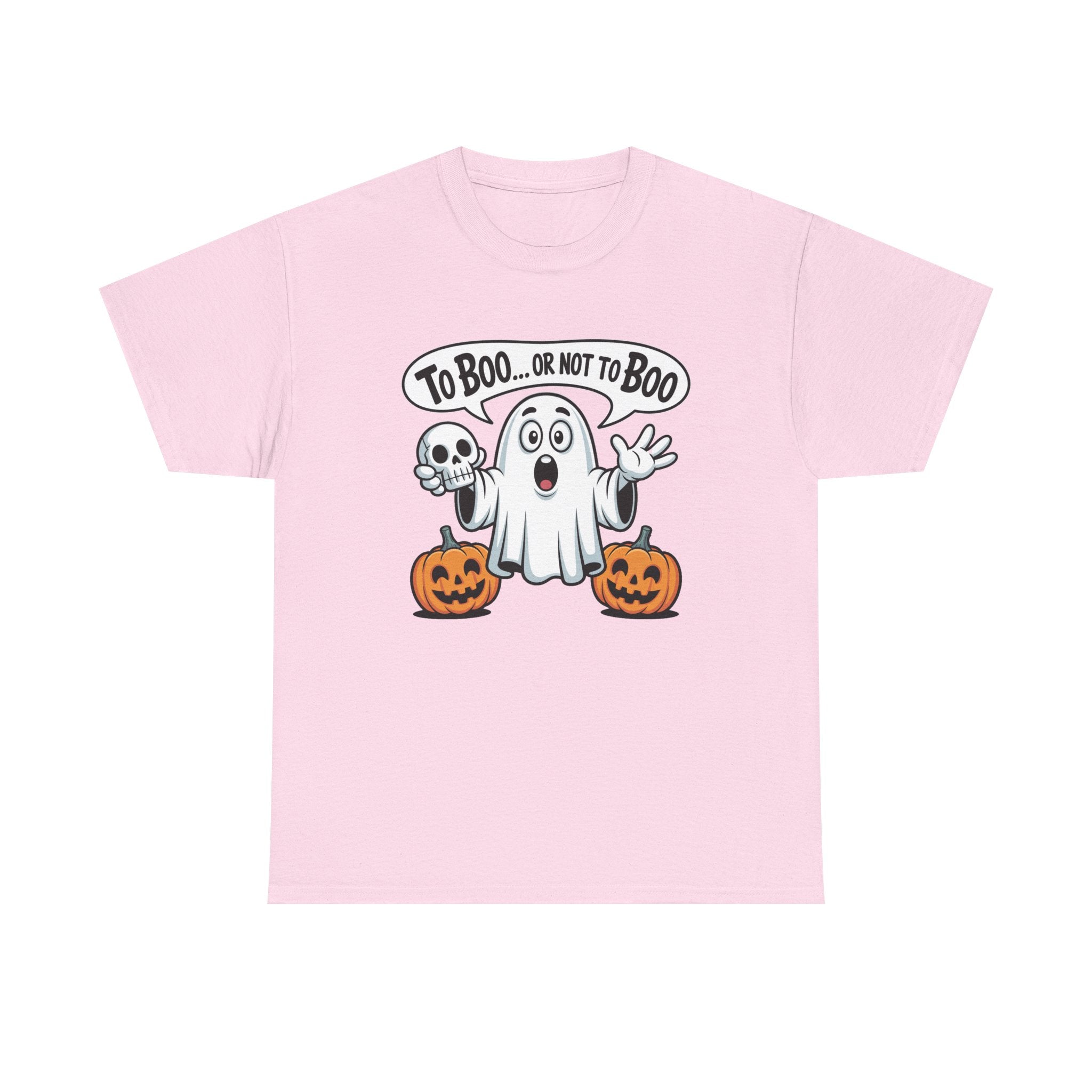 Halloween Ghost Tee - "To Boo... or Not to Boo" Cute Spooky Graphic T-Shirt