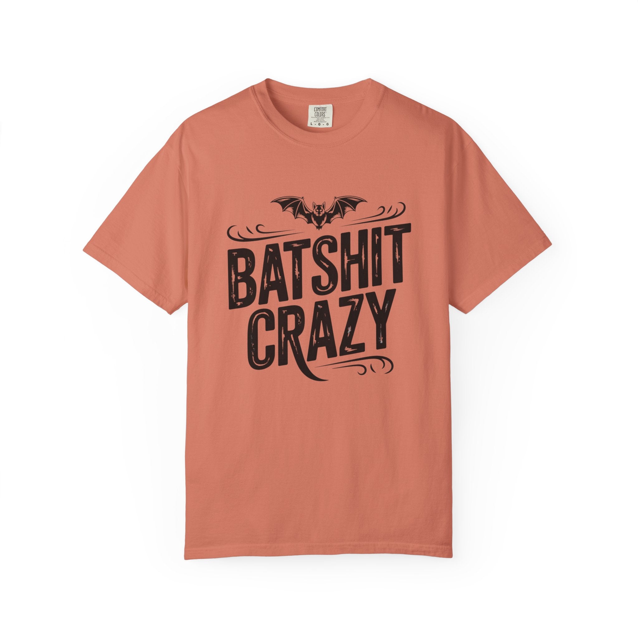 Batshit Crazy T-Shirt — Funny Gothic Bat Graphic Tee for Halloween & Gifts