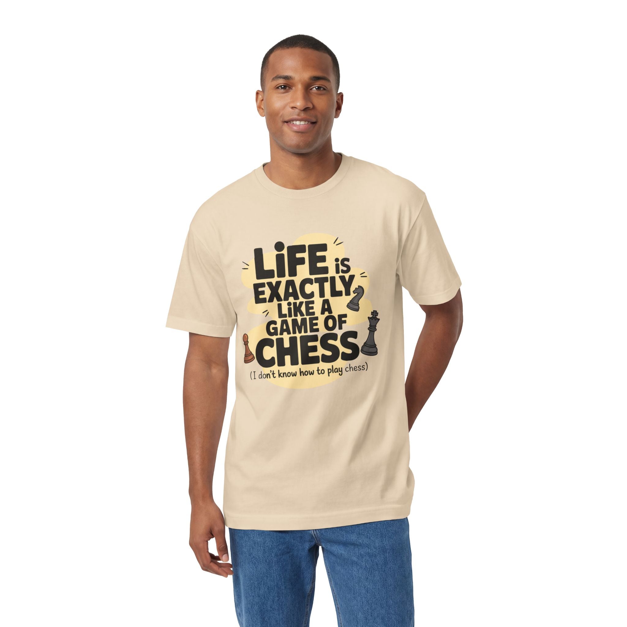 Chess Tee — "Life Is Exactly Like a Game of Chess" Casual Graphic T-Shirt