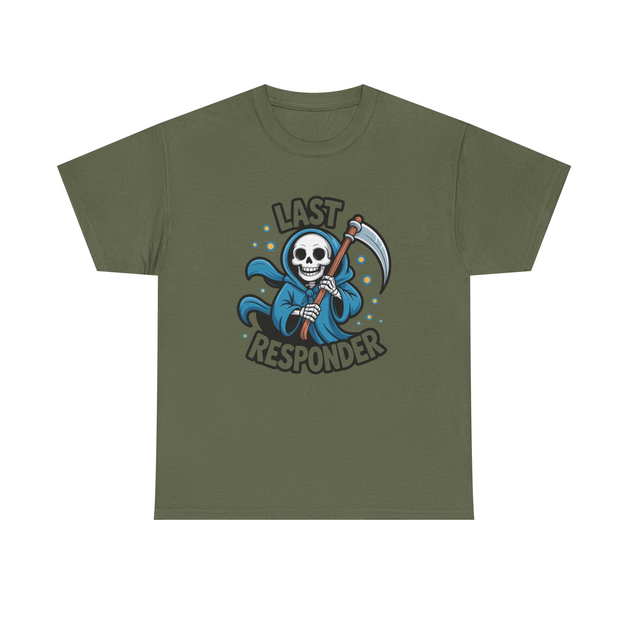 T-Shirt — "Last Responder" Grim Reaper Graphic Tee