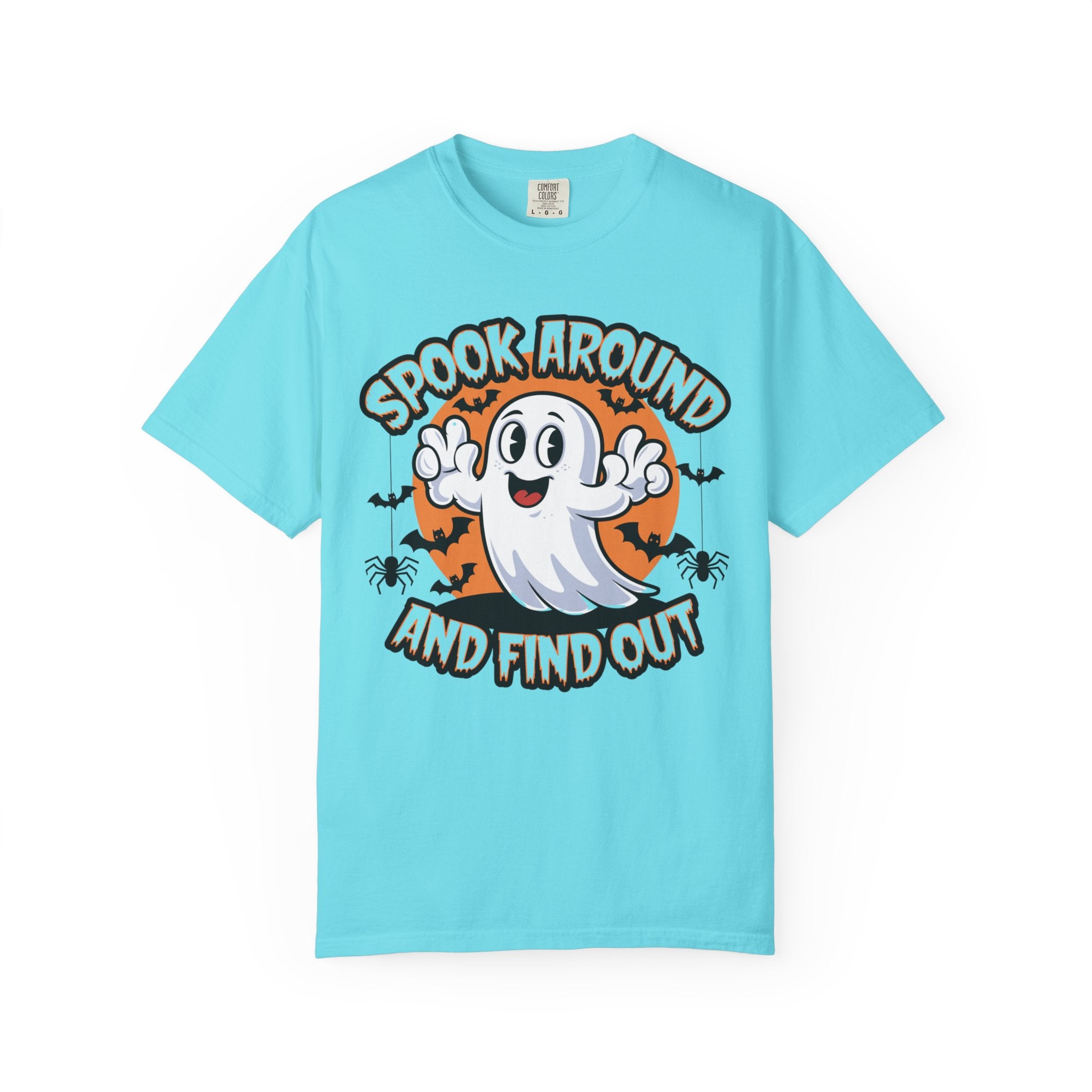 Halloween Ghost T-Shirt — “Spook Around and Find Out” Cute Retro Graphic Tee
