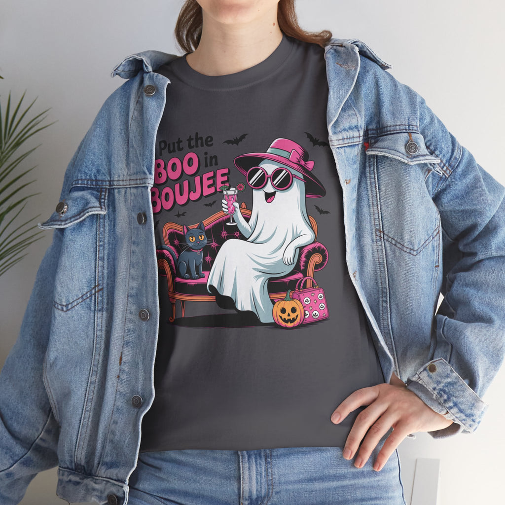 I Put the Boo in Boujee Ghost T-Shirt — Funny Halloween Chic Tee