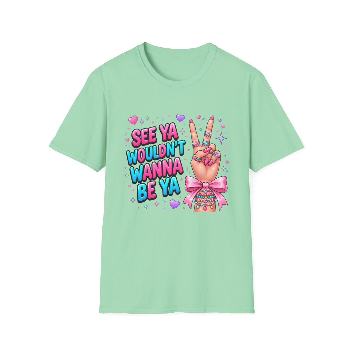 See Ya Wouldn't Wanna Be Ya T-Shirt — Sassy Peace Sign Graphic Tee