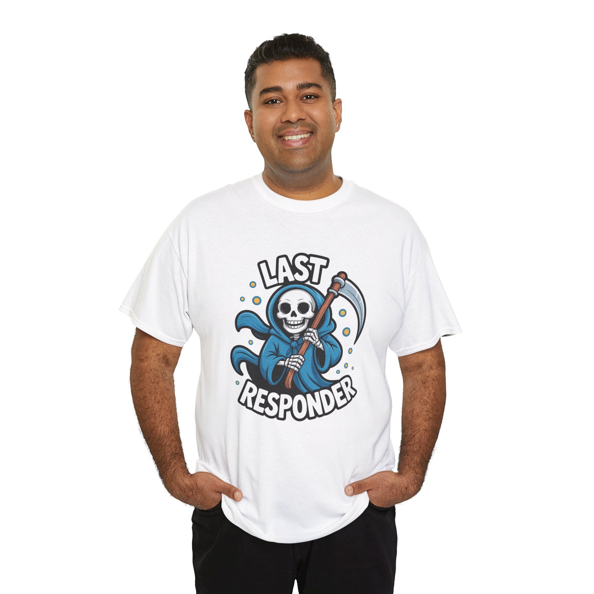 T-Shirt — "Last Responder" Grim Reaper Graphic Tee