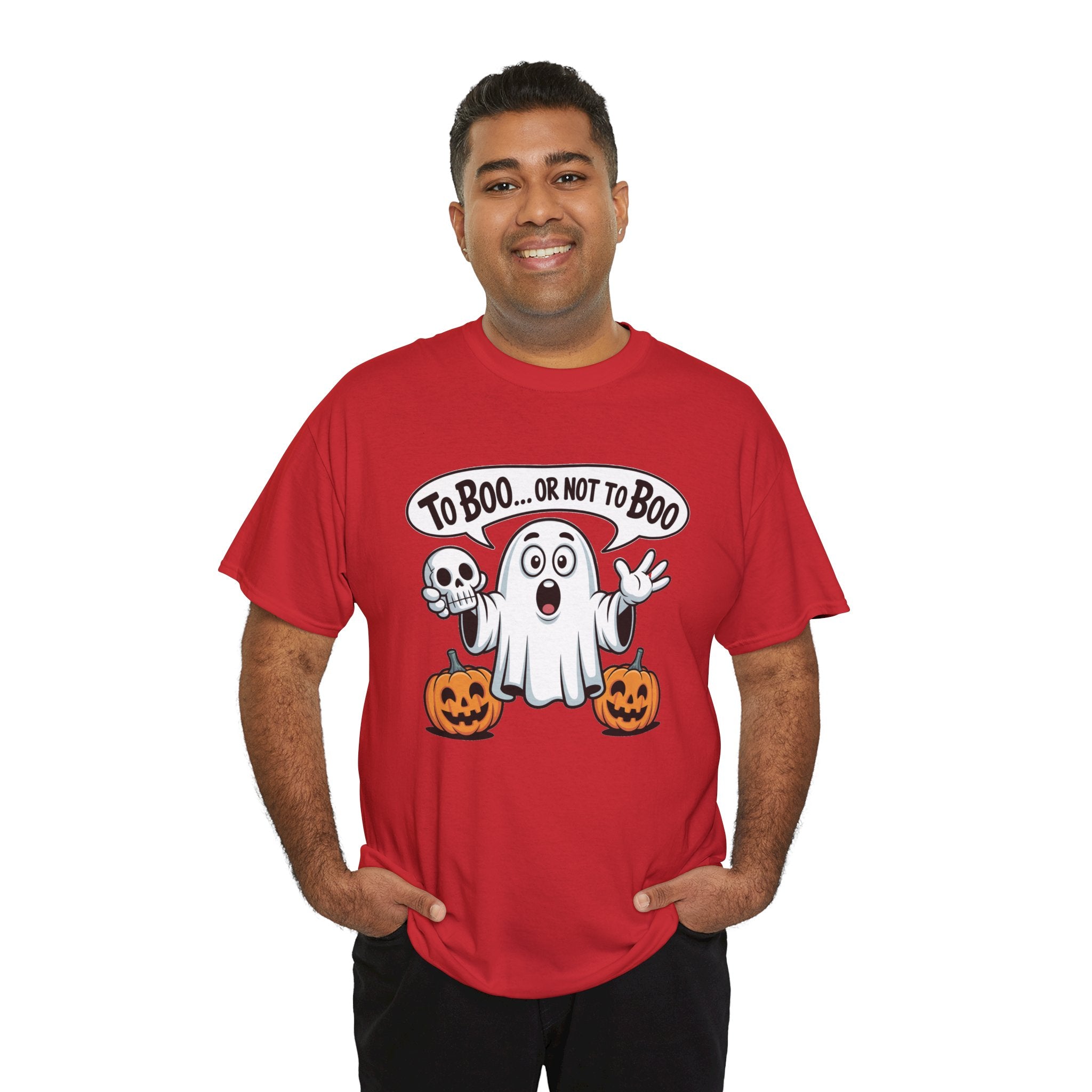 Halloween Ghost Tee - "To Boo... or Not to Boo" Cute Spooky Graphic T-Shirt