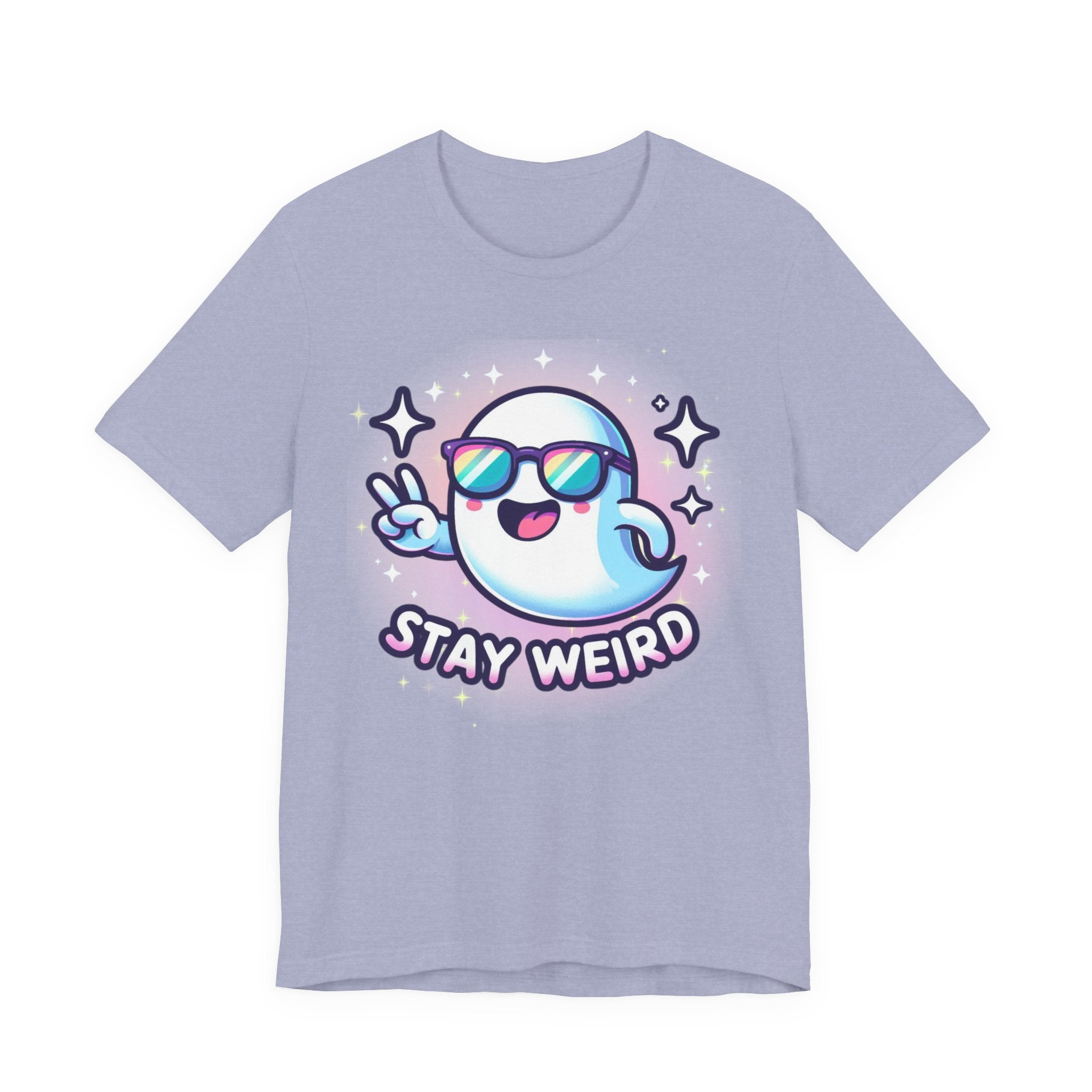 Stay Weird Ghost T-Shirt — Cute Cartoon Ghost with Sunglasses