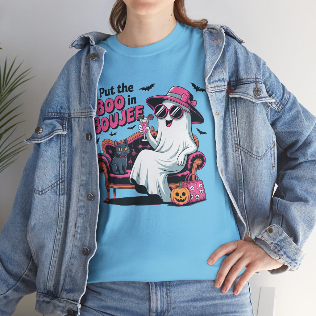 I Put the Boo in Boujee Ghost T-Shirt — Funny Halloween Chic Tee