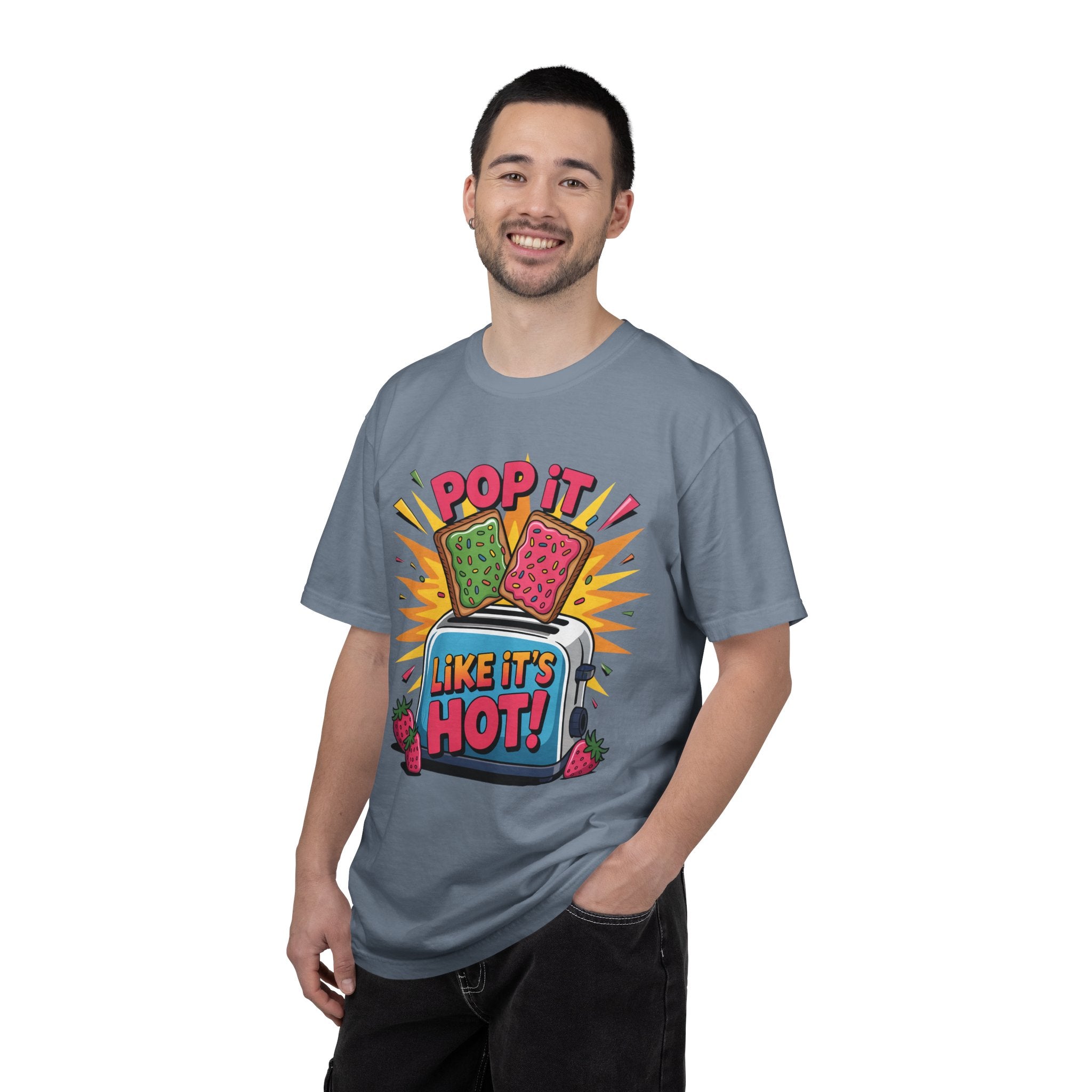 Funny Graphic T-Shirt — Pop It Like It's Hot Humor Gift Tee for Women