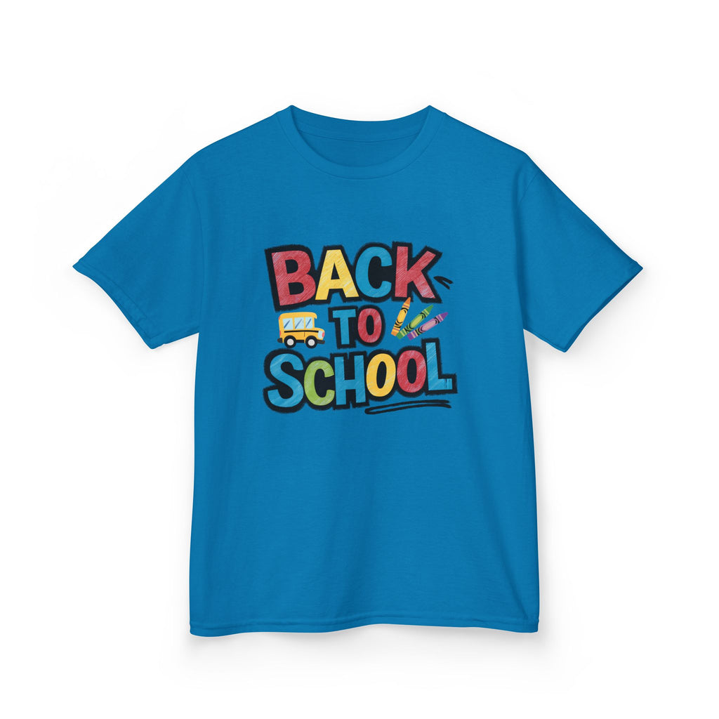 Back to School Kids T-Shirt — Colorful Retro School Design