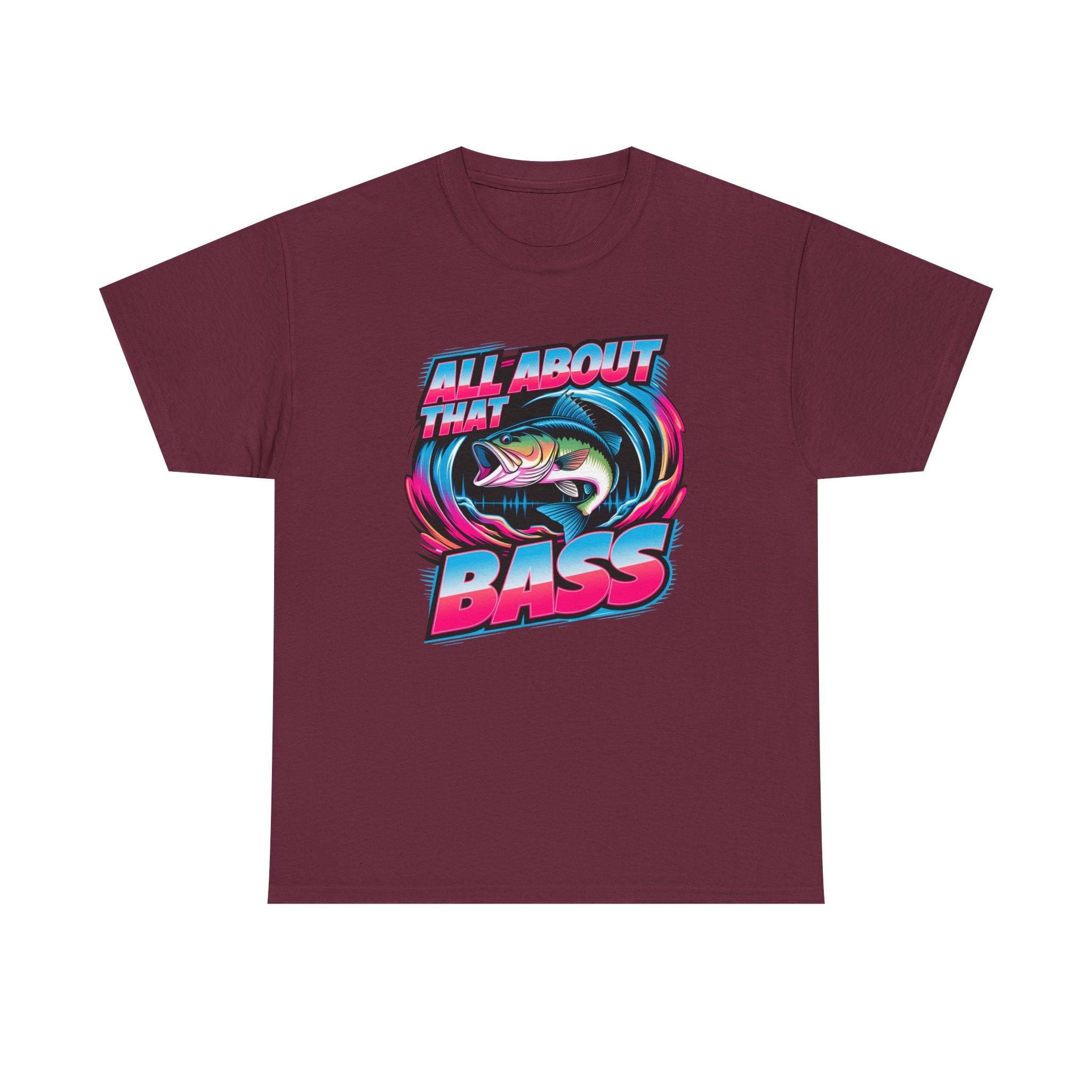 Bass Fishing T-Shirt — "All About That Bass" Retro Graphic Tee