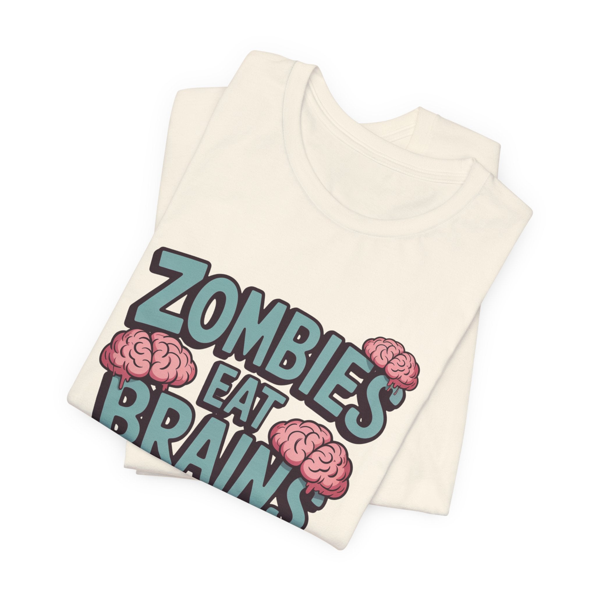 Zombies Eat Brains T‑Shirt — Funny Halloween Horror Tee ("Don't Worry, You Are Safe")