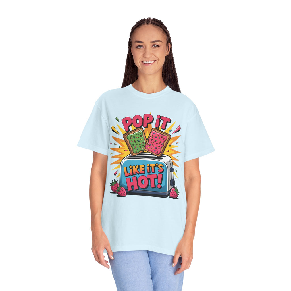 Funny Graphic T-Shirt — Pop It Like It's Hot Humor Gift Tee for Women