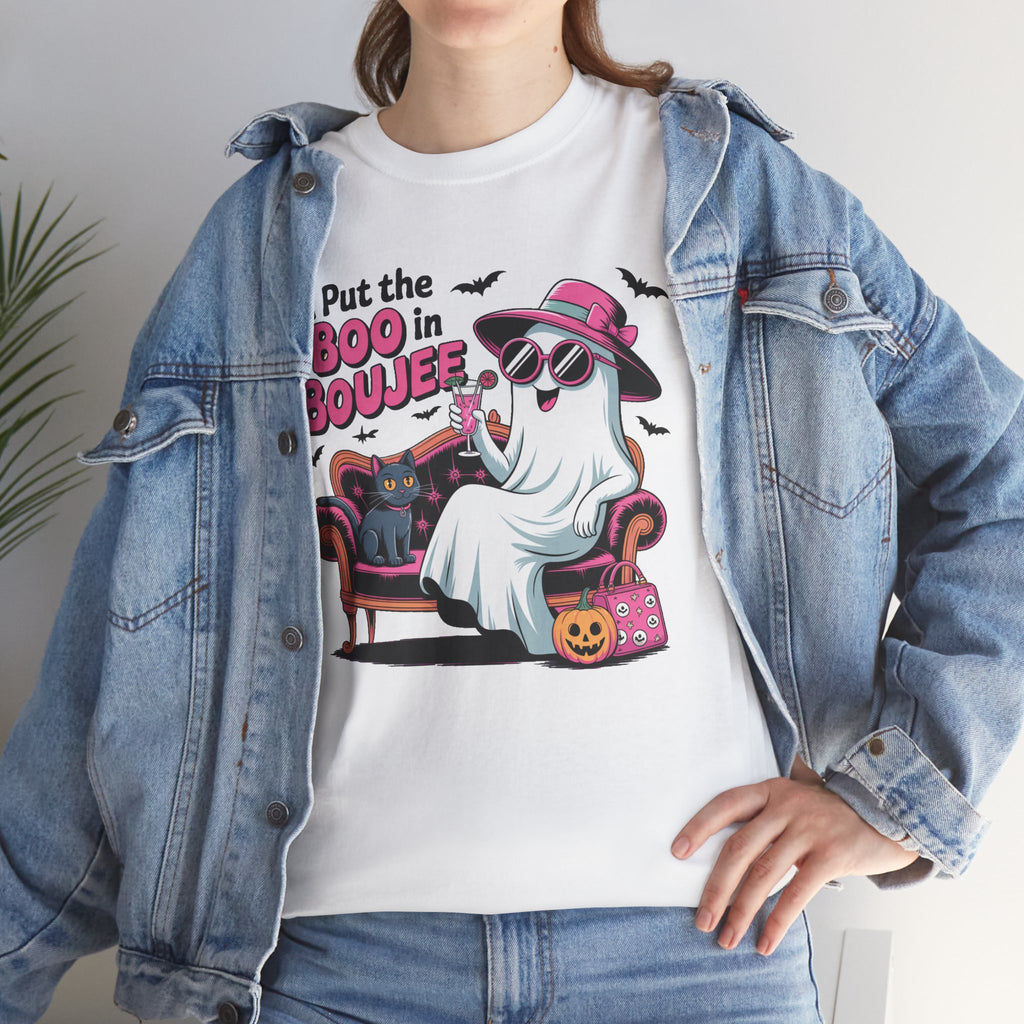 I Put the Boo in Boujee Ghost T-Shirt — Funny Halloween Chic Tee