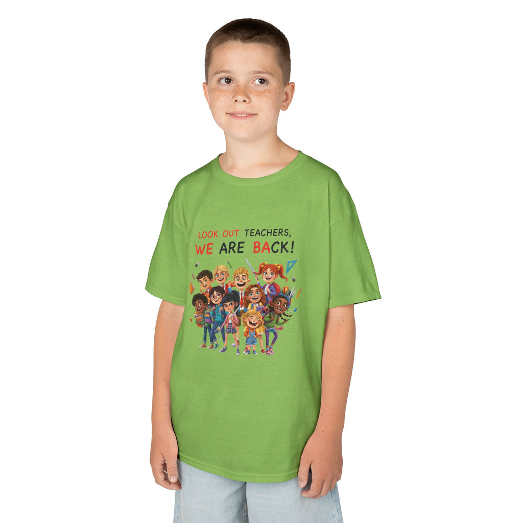 Kids T‑Shirt — "Look Out Teachers, We Are Back!" Back-to-School Graphic Tee