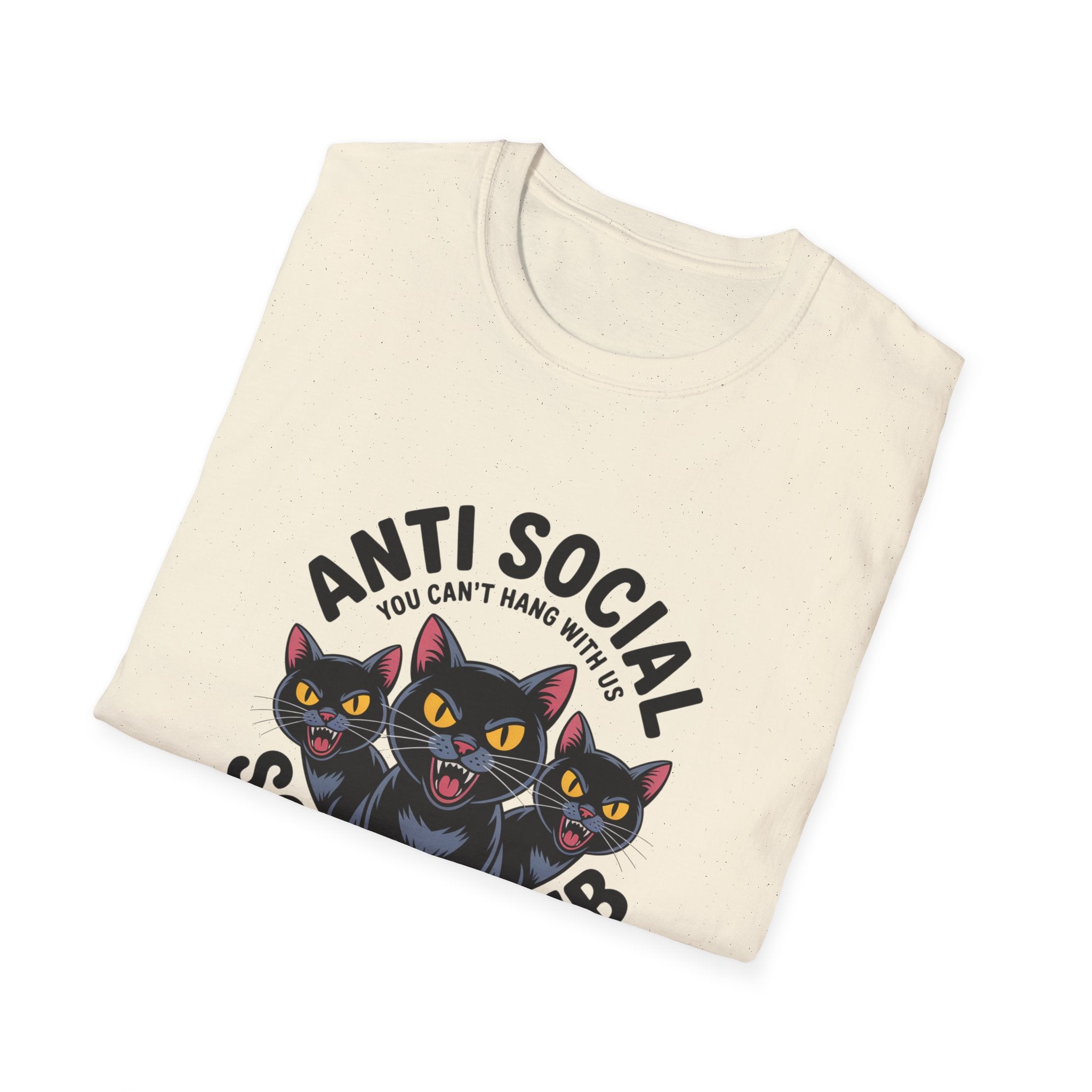 Anti Social Social Club Cat T-Shirt — "You Can't Hang With Us" Graphic Tee