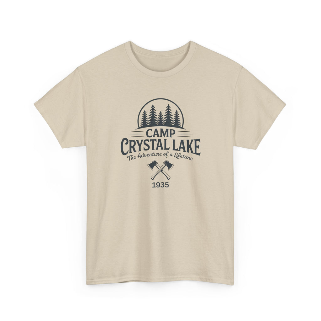 Camp Crystal Lake Tee — Vintage Outdoor Camping Shirt ("Camp Crystal Lake")