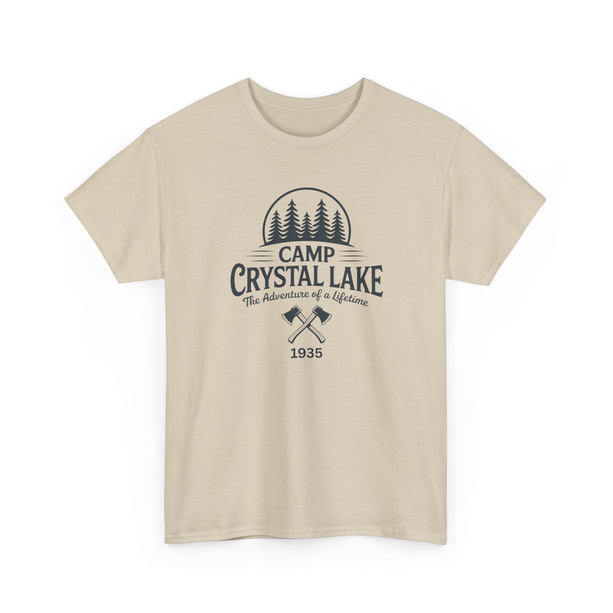 Camp Crystal Lake Tee — Vintage Outdoor Camping Shirt ("Camp Crystal Lake")