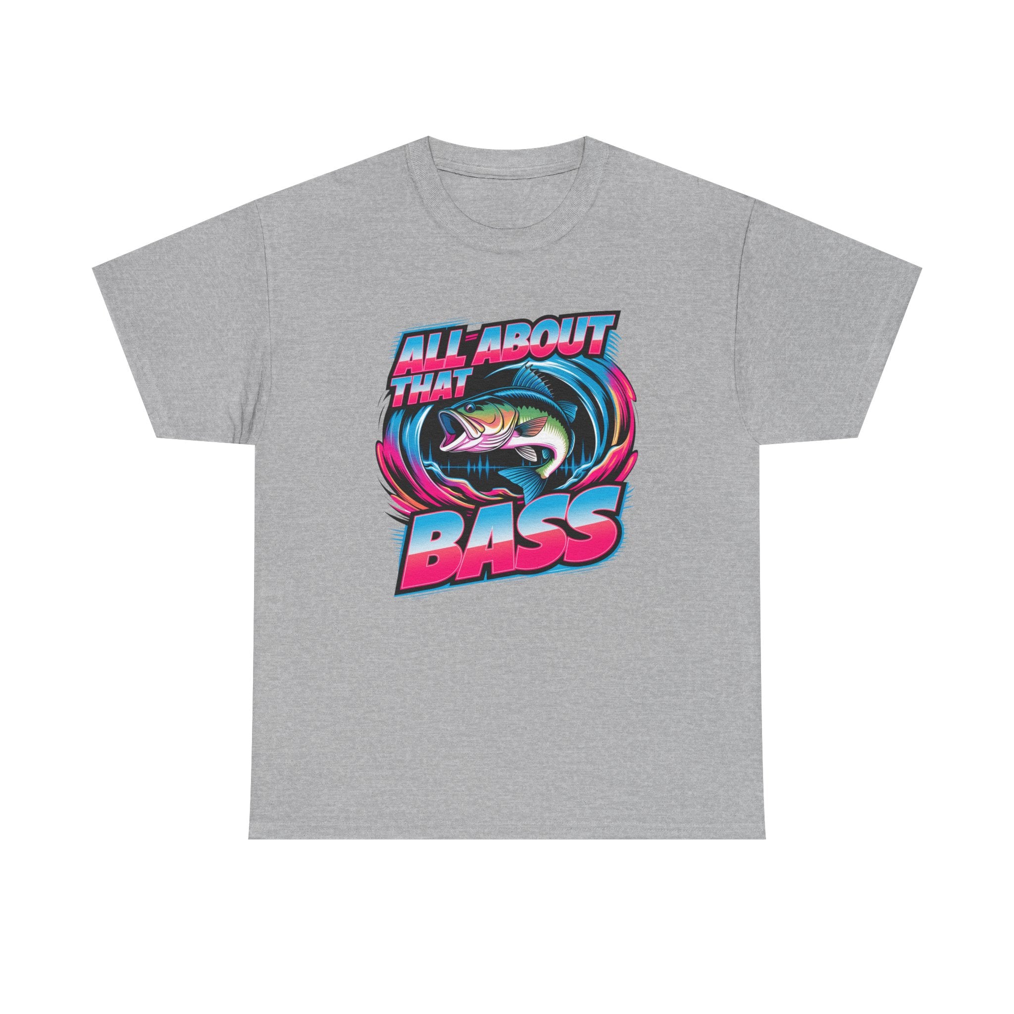 Bass Fishing T-Shirt — "All About That Bass" Retro Graphic Tee