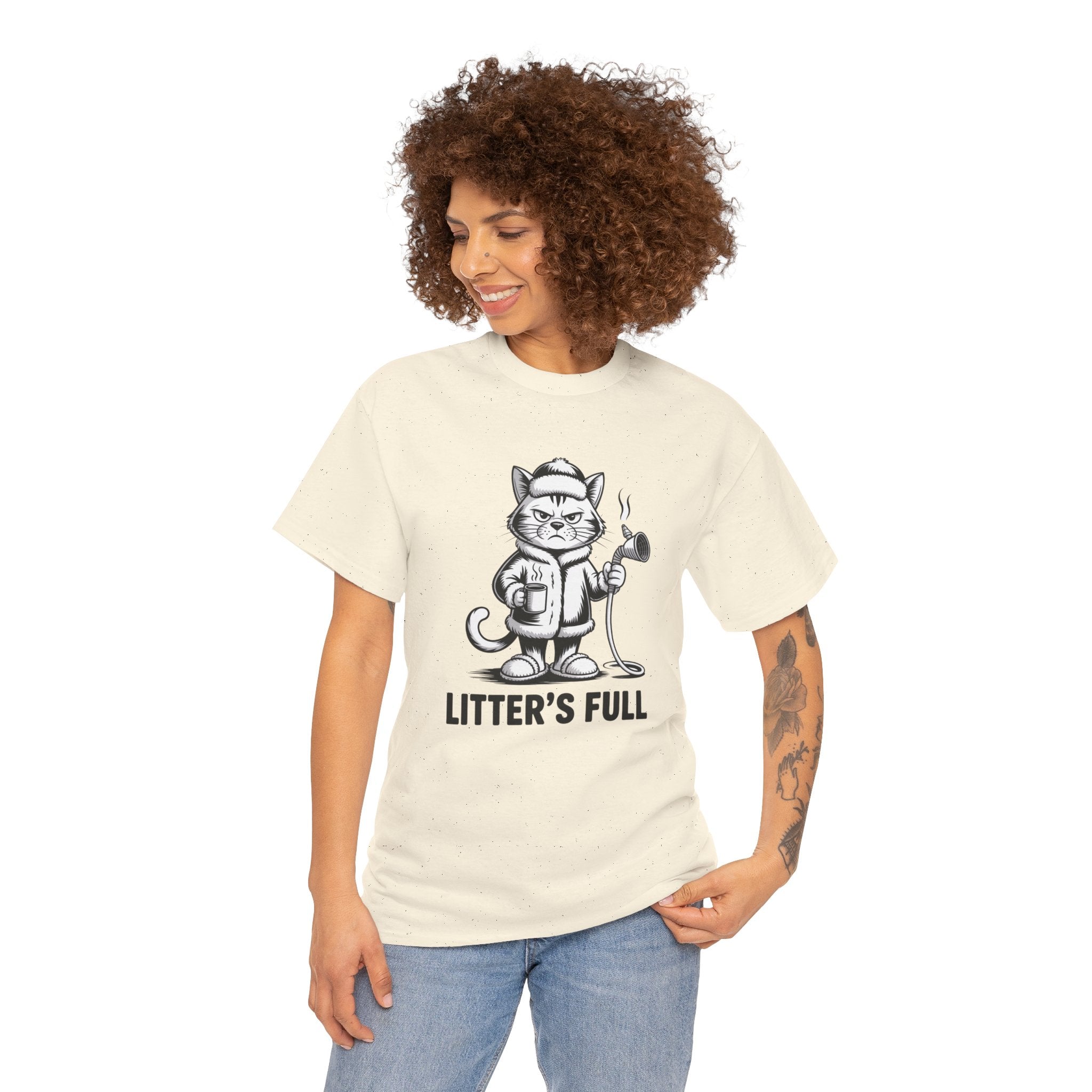 Cat Litter's Full Tee — Funny Cat Graphic T-Shirt
