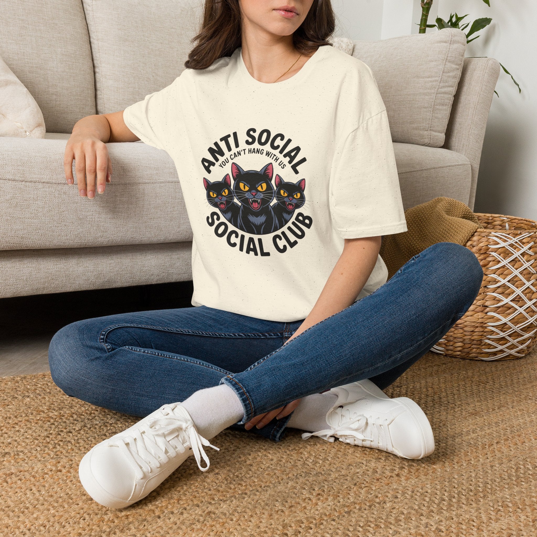 Anti Social Social Club Cat T-Shirt — "You Can't Hang With Us" Graphic Tee