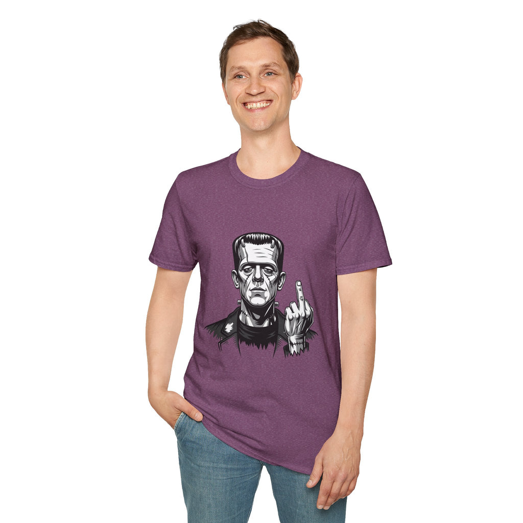 Frankenstein Middle Finger T-Shirt — Funny Gothic Monster Tee