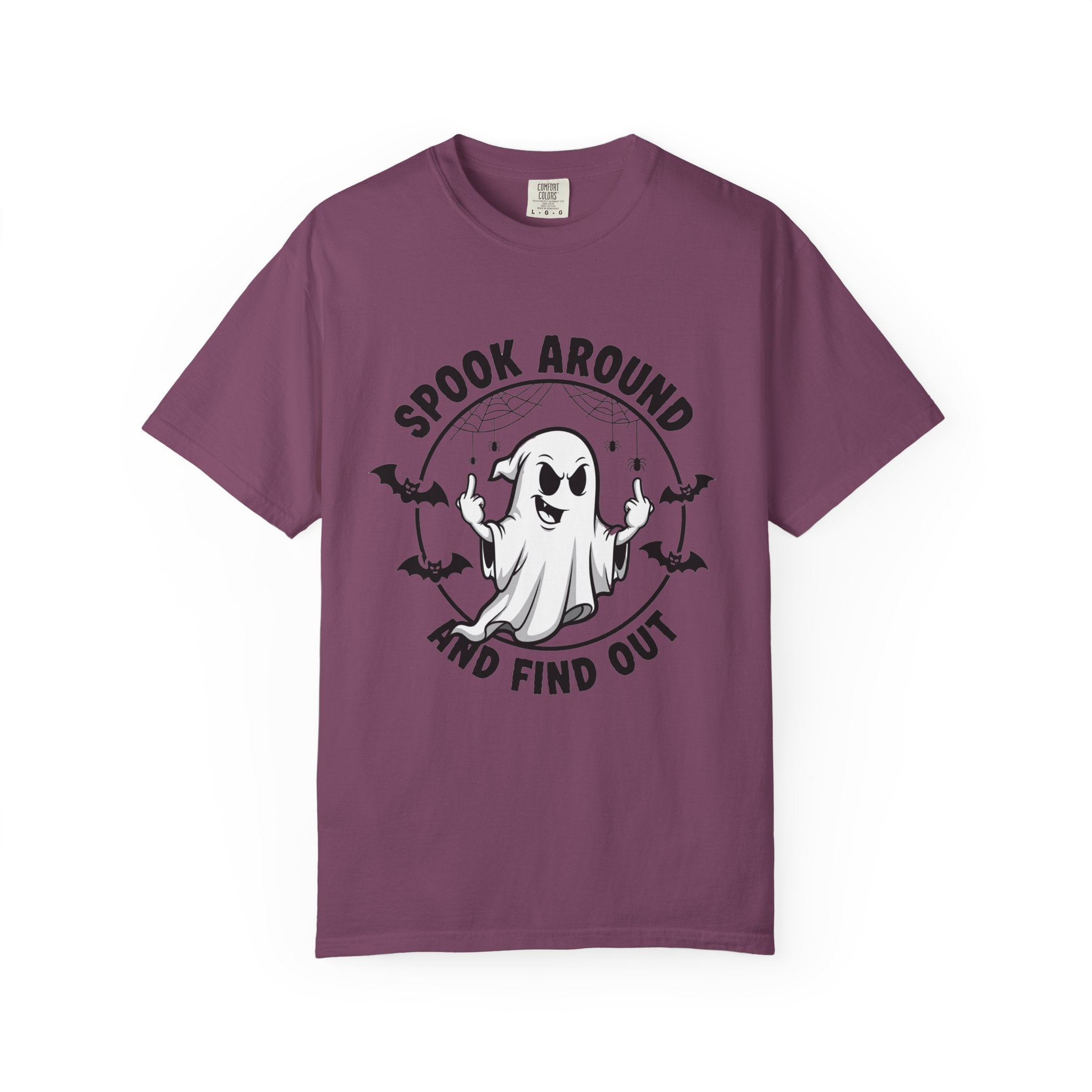 Spook Around And Find Out T-Shirt — Cute Halloween Ghost Graphic Tee