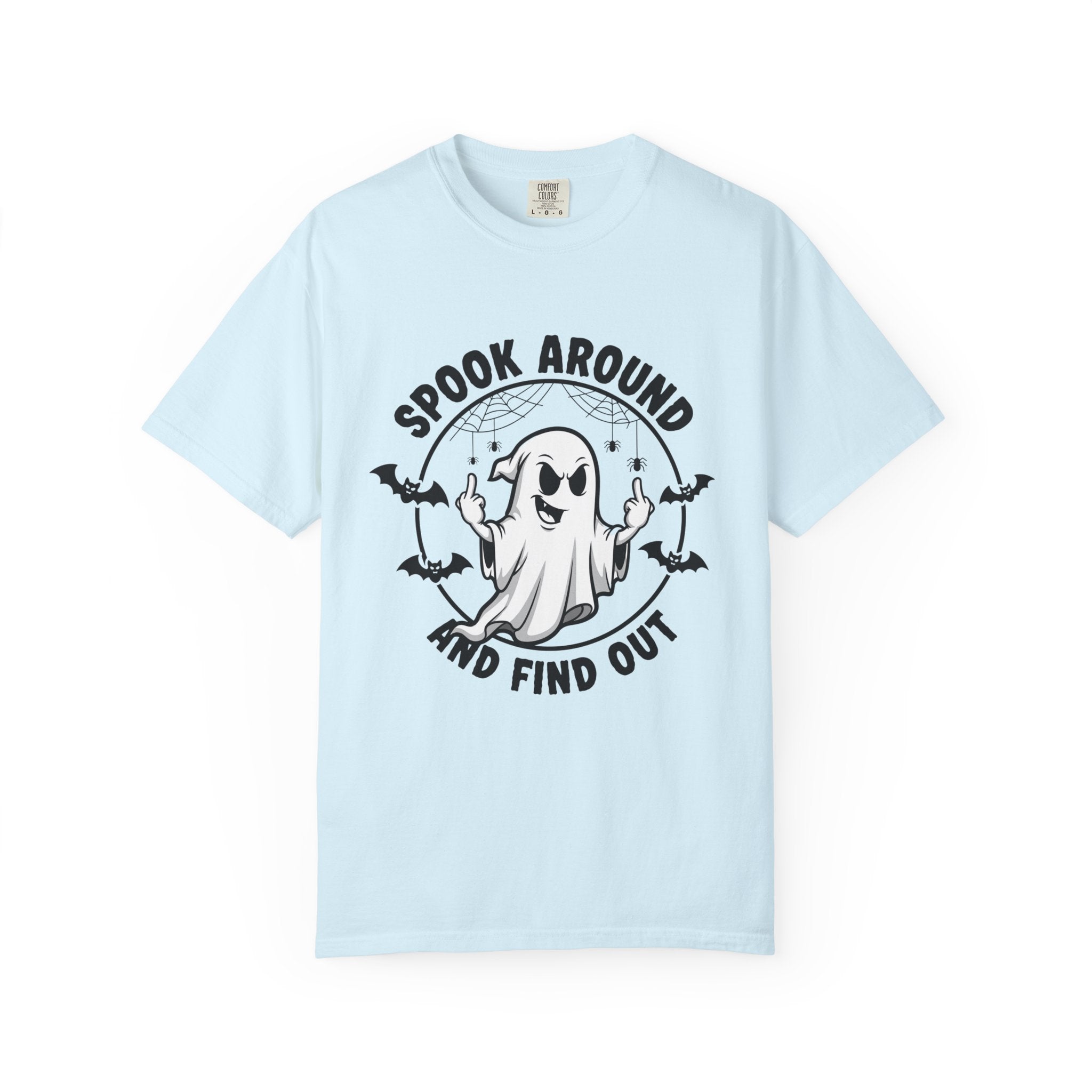 Spook Around And Find Out T-Shirt — Cute Halloween Ghost Graphic Tee