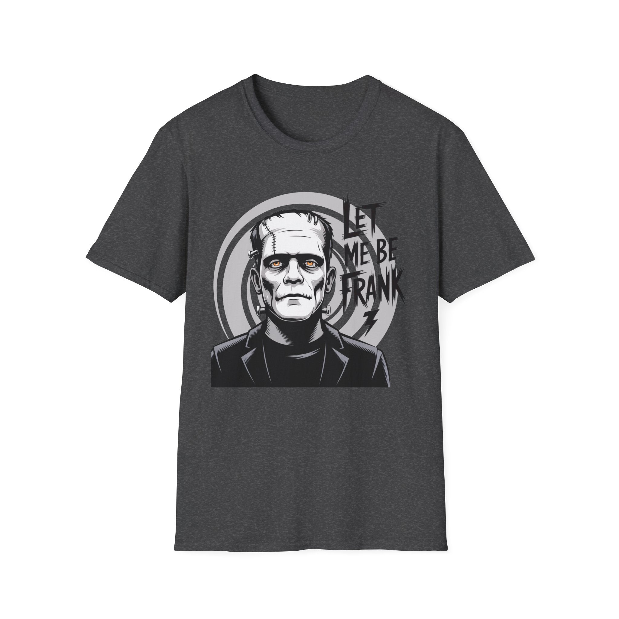 Frankenstein Monster Graphic T-Shirt — "Let Me Be Frank" Halloween Tee