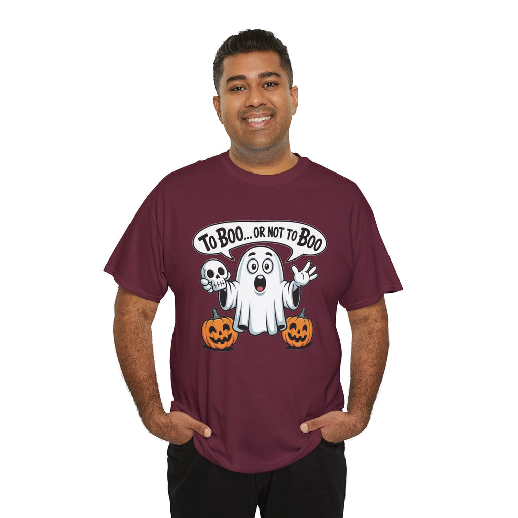 Halloween Ghost Tee - "To Boo... or Not to Boo" Cute Spooky Graphic T-Shirt