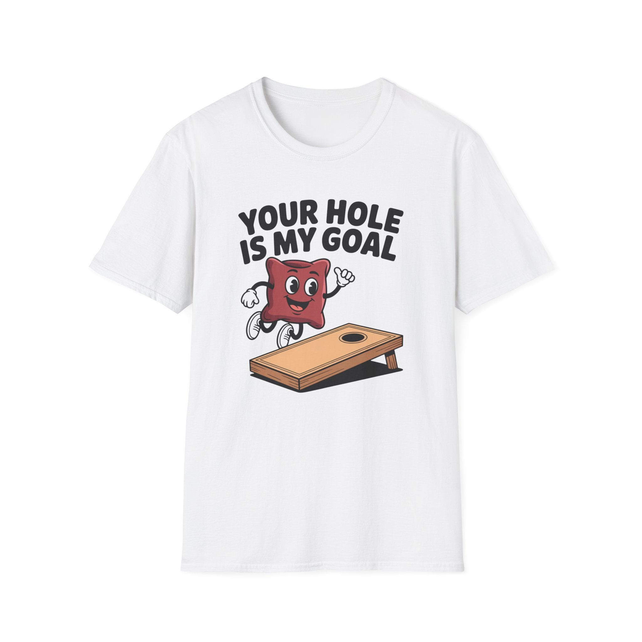 Cornhole Game T‑Shirt — "Your Hole Is My Goal" Funny Cornhole Tee