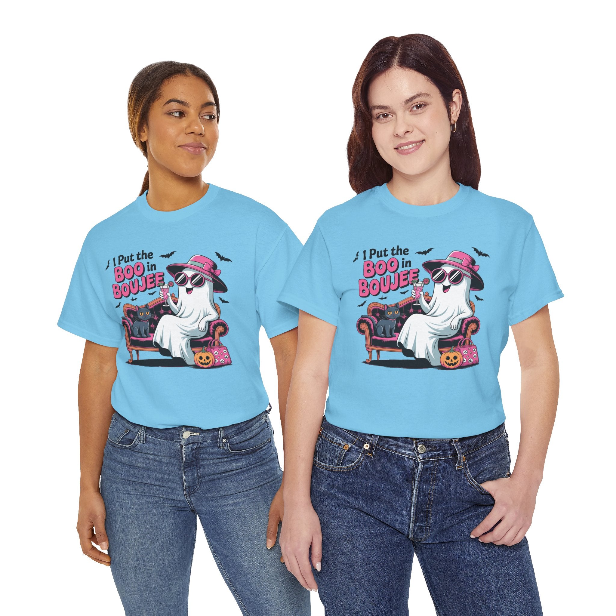 I Put the Boo in Boujee Ghost T-Shirt — Funny Halloween Chic Tee