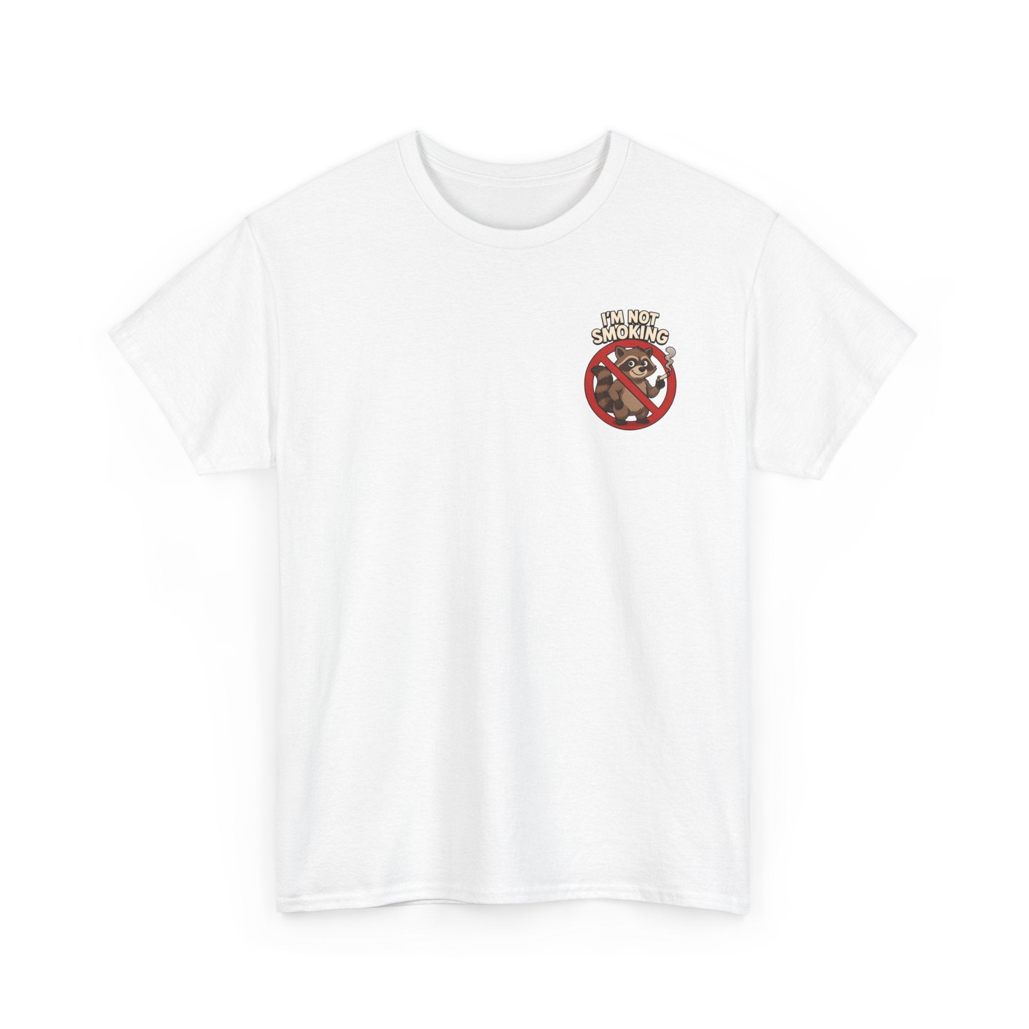 Graphic Tee — "What Are You Looking At?" Raccoon Illustration T-Shirt