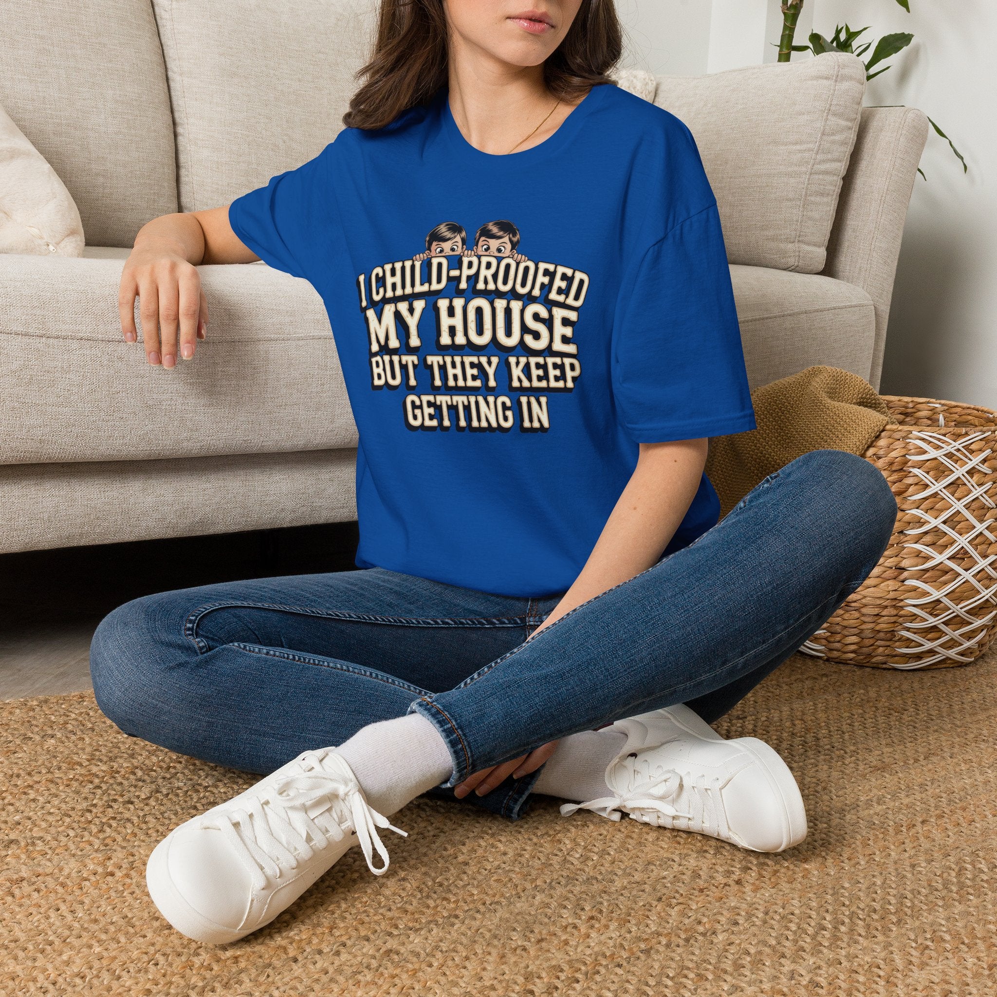 Funny Mom T-Shirt — I Child-Proofed My House Parenting Humor Gift Tee for Moms