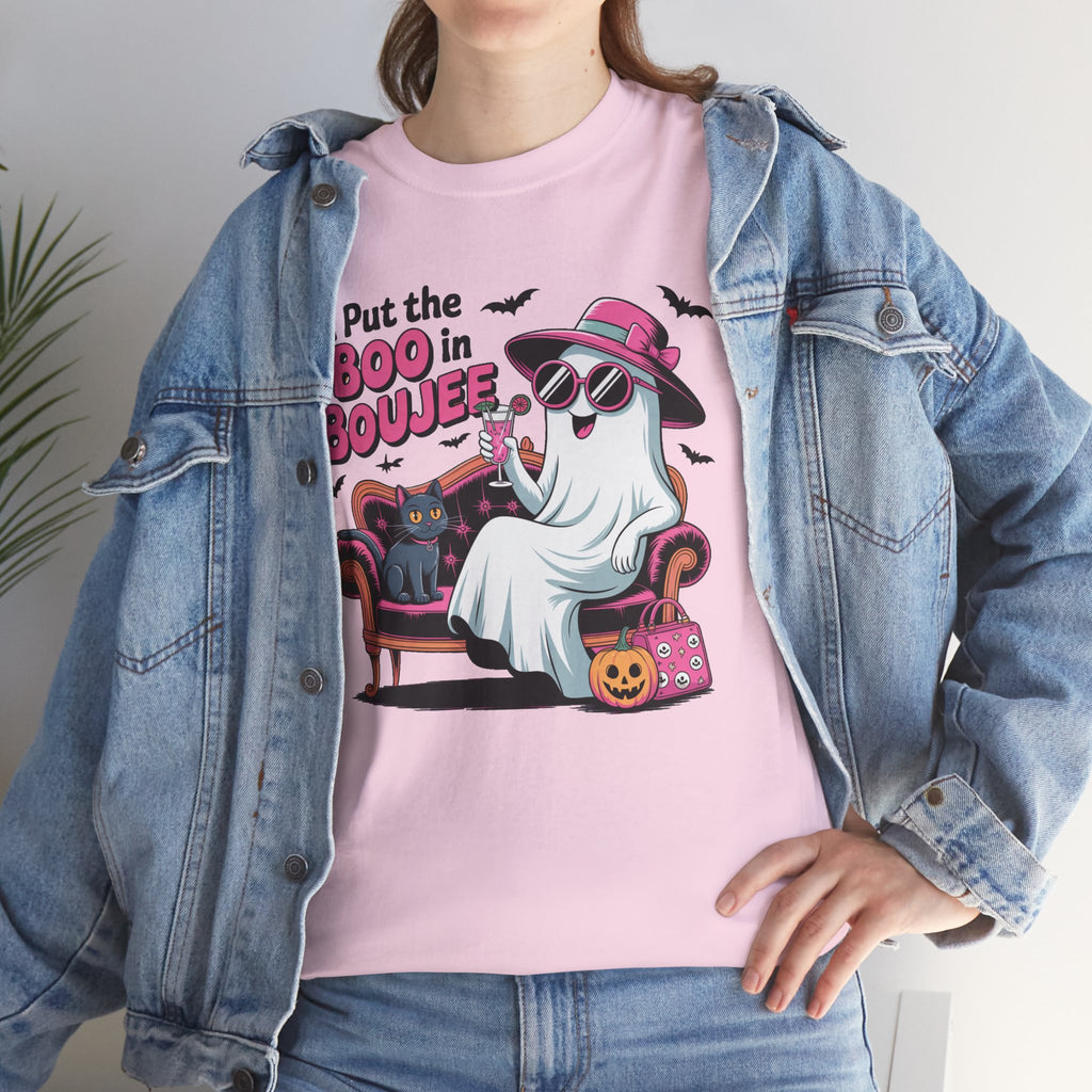 I Put the Boo in Boujee Ghost T-Shirt — Funny Halloween Chic Tee