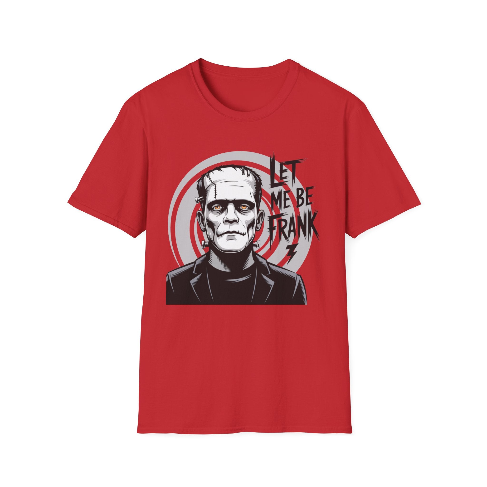 Frankenstein Monster Graphic T-Shirt — "Let Me Be Frank" Halloween Tee