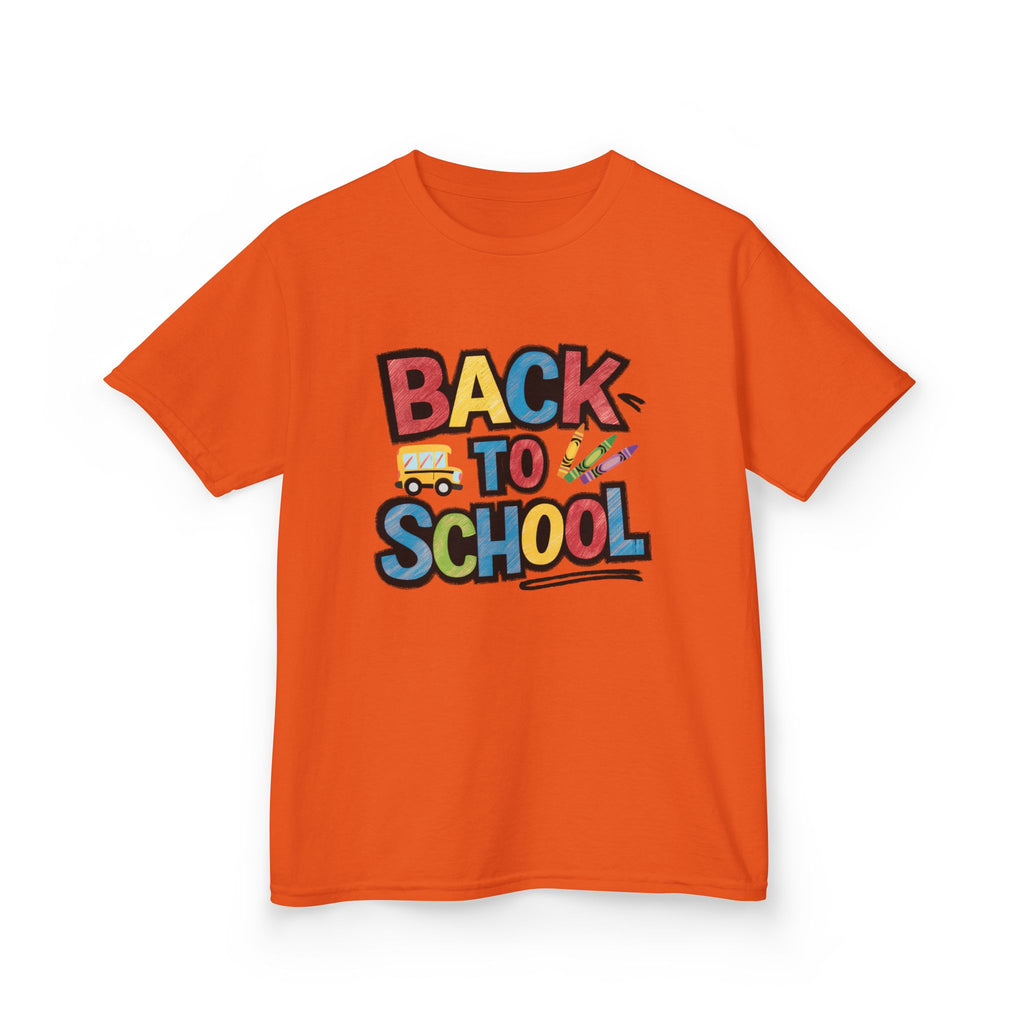 Back to School Kids T-Shirt — Colorful Retro School Design