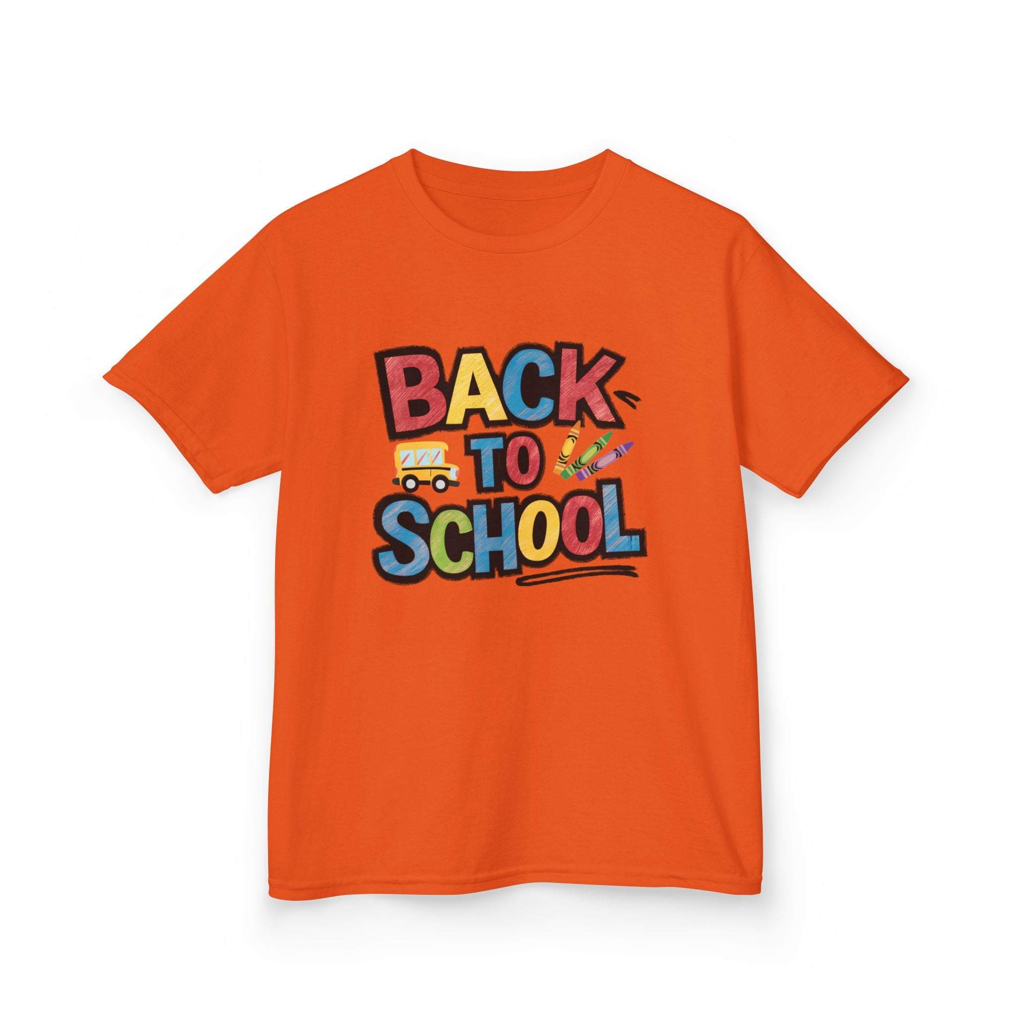 Back to School Kids T-Shirt — Colorful Retro School Design