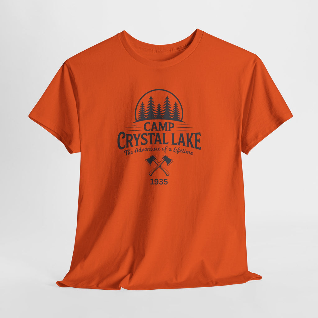 Camp Crystal Lake Tee — Vintage Outdoor Camping Shirt ("Camp Crystal Lake")