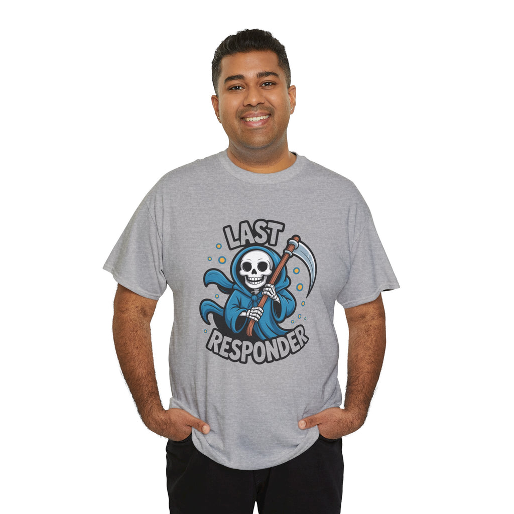 T-Shirt — "Last Responder" Grim Reaper Graphic Tee