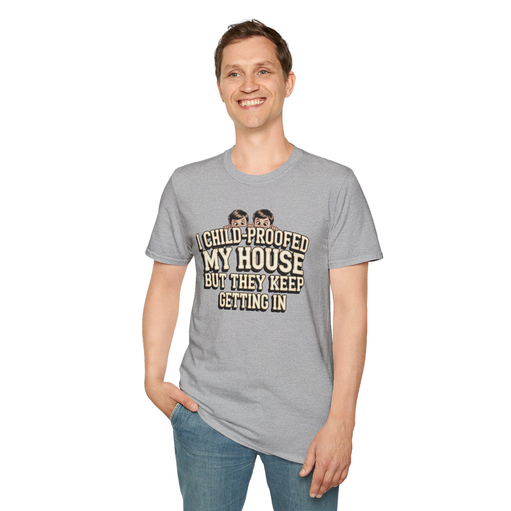 Funny Mom T-Shirt — I Child-Proofed My House Parenting Humor Gift Tee for Moms
